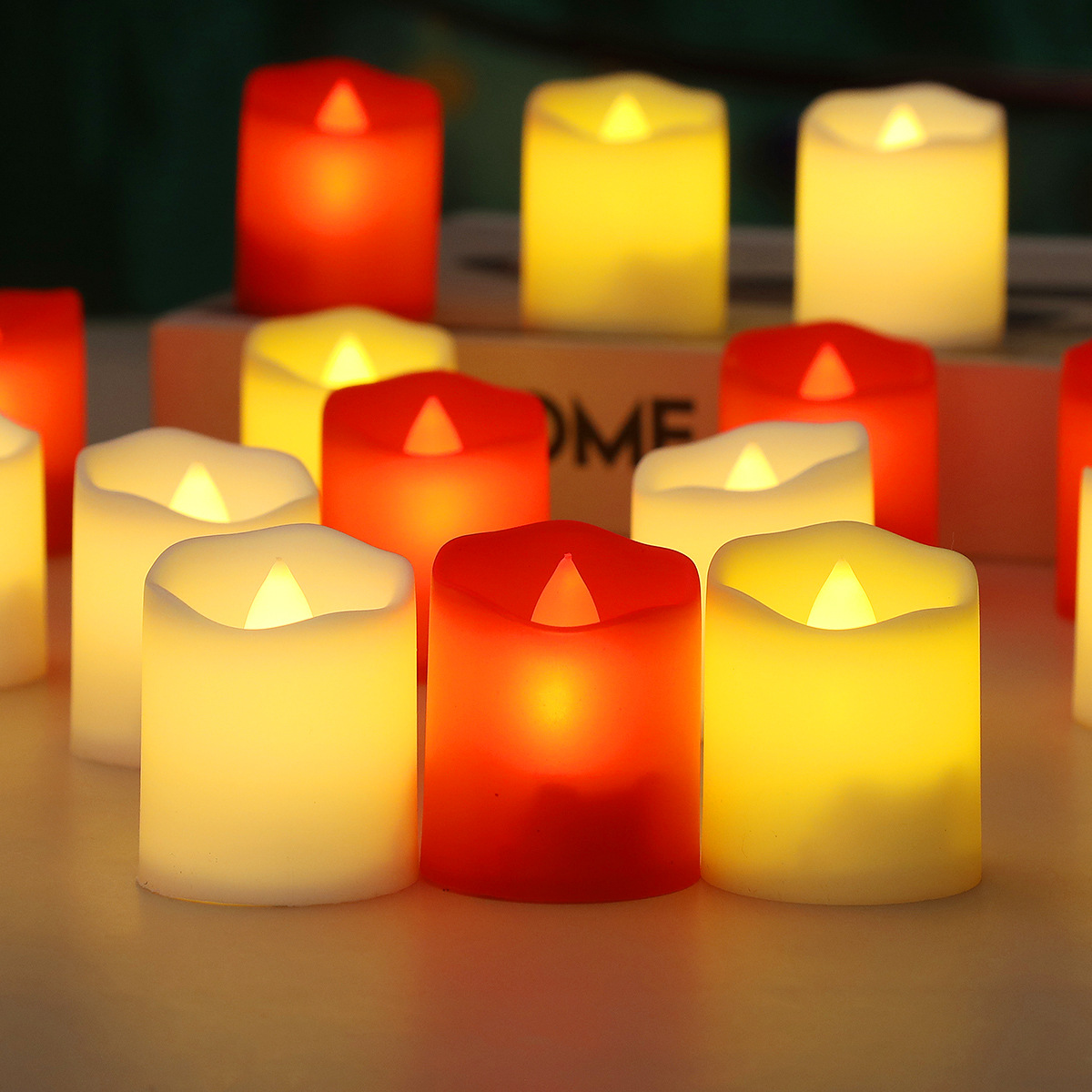 Unity Candle Set - ضوء شمعة إلكتروني LED، ضوء شمعة
