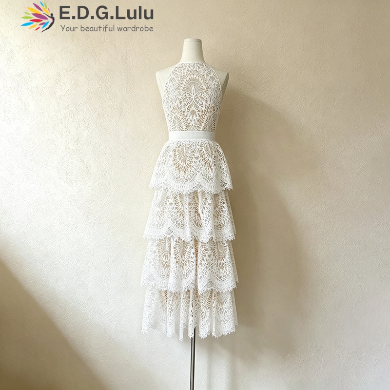 فستان زفاف أبيض بدون أكمام برق - مراجعة Wedding Lulu وسعره