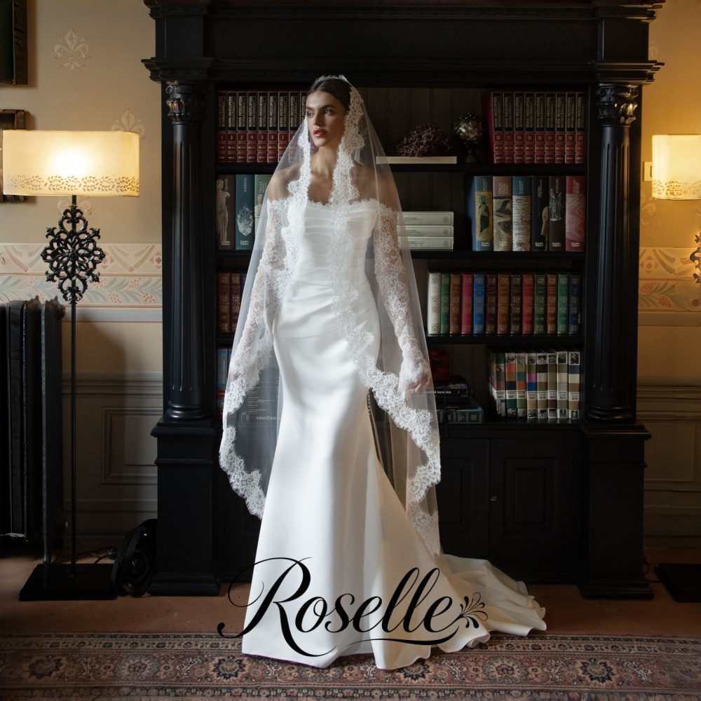 فستان زفاف أنيق من ROSELLE بتص - مراجعة Wedding Qw وسعره