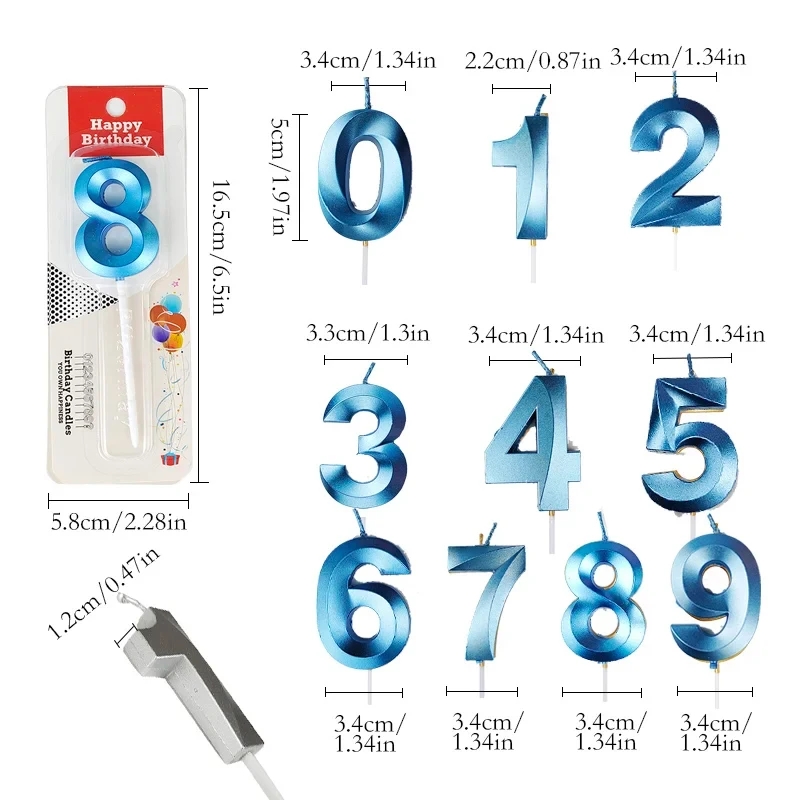 الأزرق عدد كعكة الشموع 0 1 2 3 - مراجعة Unity Candle Set وسعره
