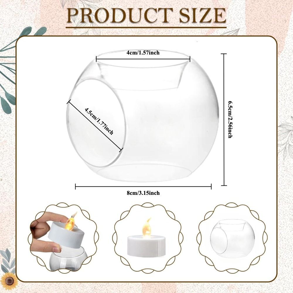 6/12 قطعة حامل شموع زجاجي دائر - مراجعة Unity Candle Set وسعره