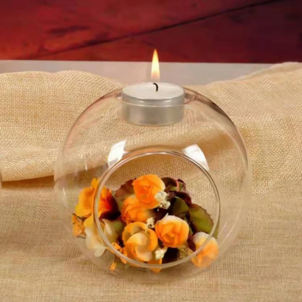 6/12 قطعة حامل شموع زجاجي دائر - مراجعة Unity Candle Set وسعره