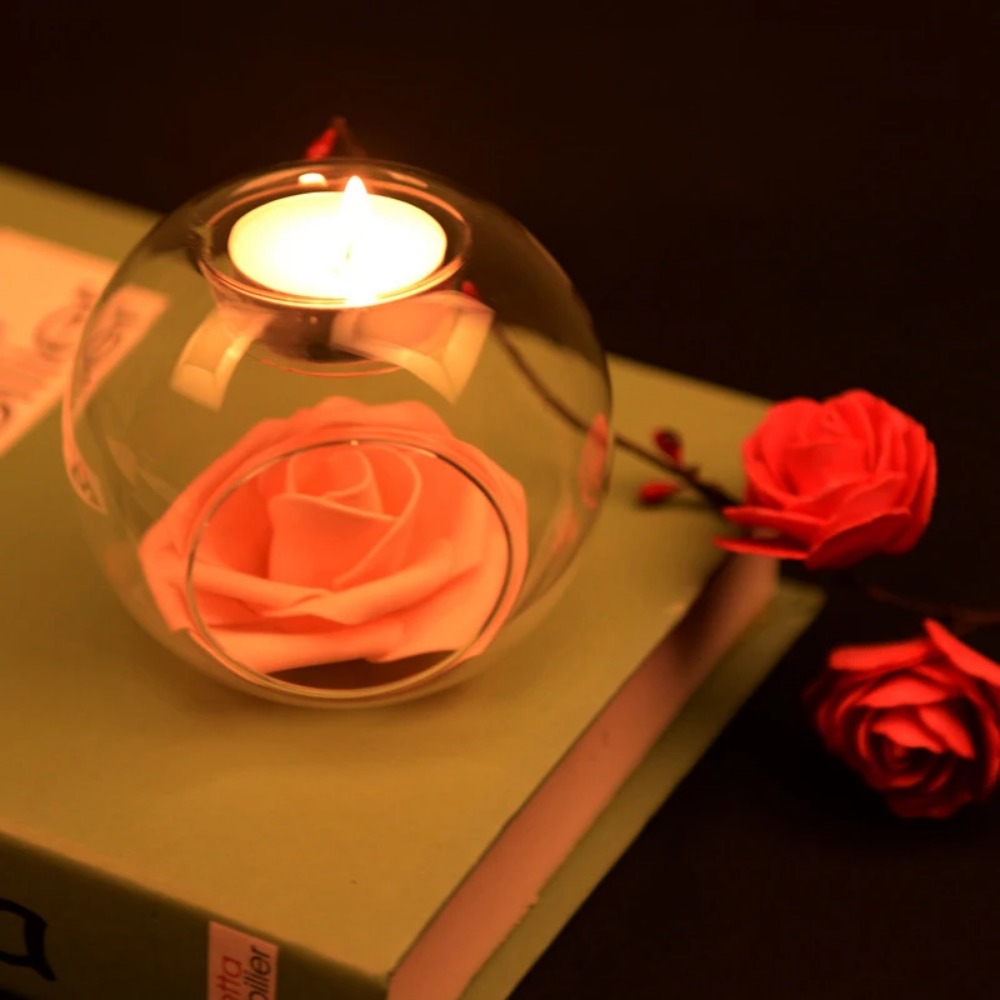 6/12 قطعة حامل شموع زجاجي دائر - مراجعة Unity Candle Set وسعره