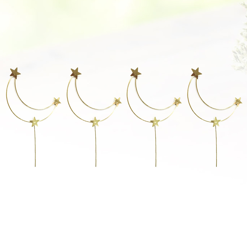 4 قطع من زينة الكيك على شكل نج - مراجعة Wedding Decoration Supply وسعره