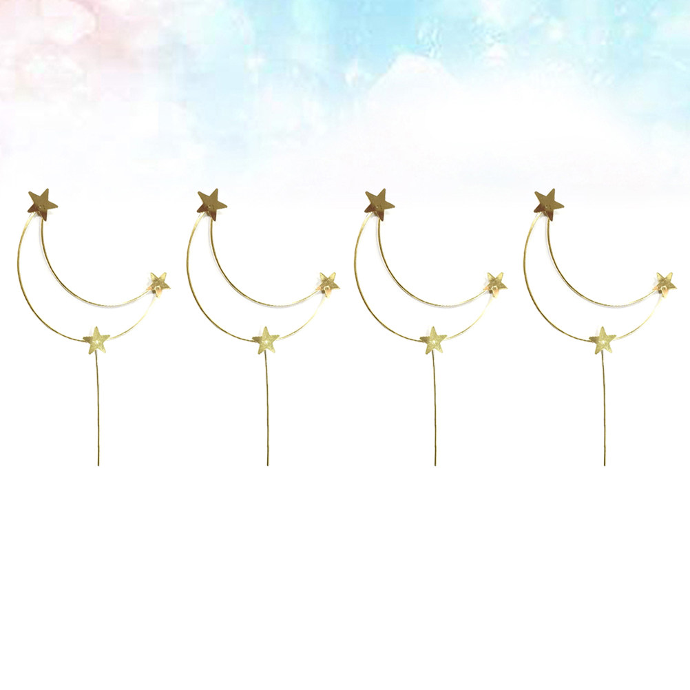 4 قطع من زينة الكيك على شكل نج - مراجعة Wedding Decoration Supply وسعره