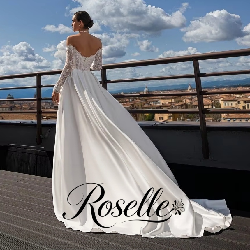 فستان زفاف روزيل من الدانتيل ب - مراجعة Wedding Qw وسعره