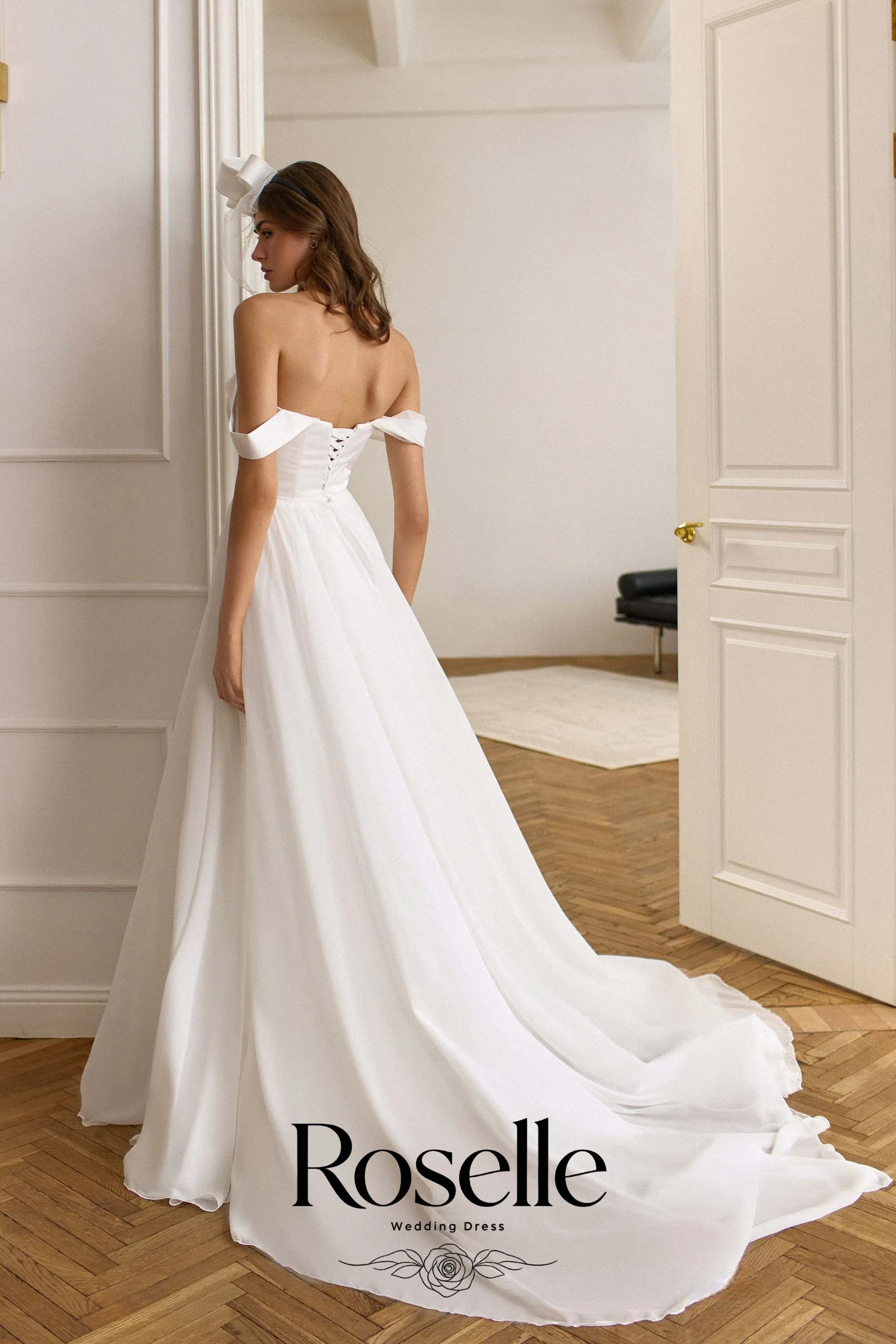فستان زفاف أنيق بقصة A-Line ور - مراجعة Wedding Qw وسعره