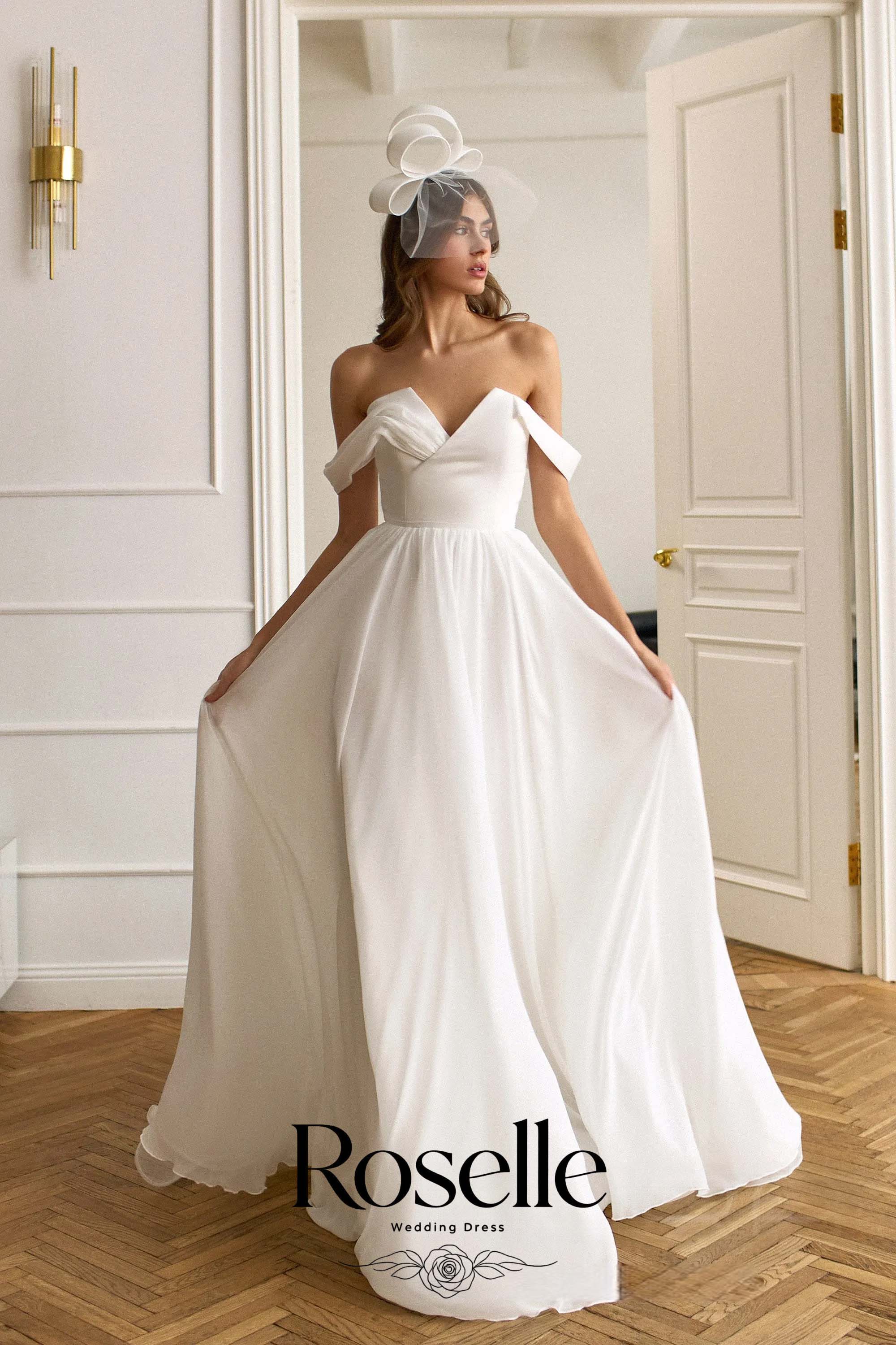فستان زفاف أنيق بقصة A-Line ور - مراجعة Wedding Qw وسعره